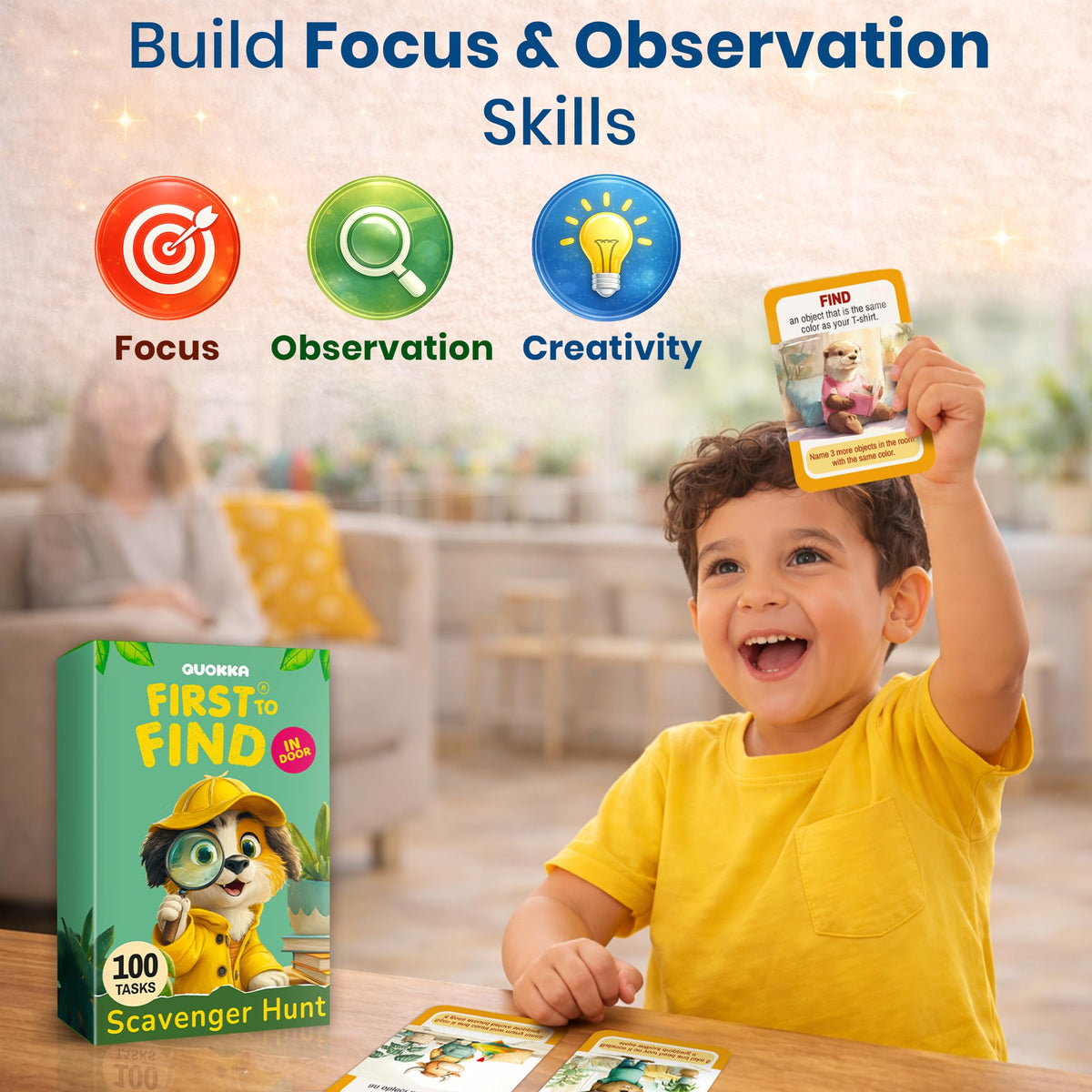 Kids Scavenger Hunt & Memory Matching Game L318165