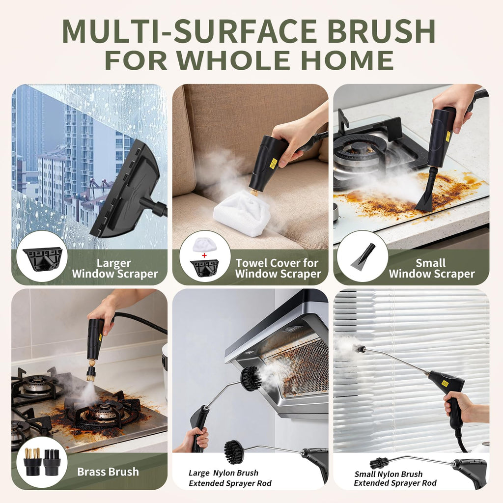1.8L Pressurized Steam Cleaner O896