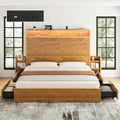Queen Bed Frame with 4 Drawers D41480