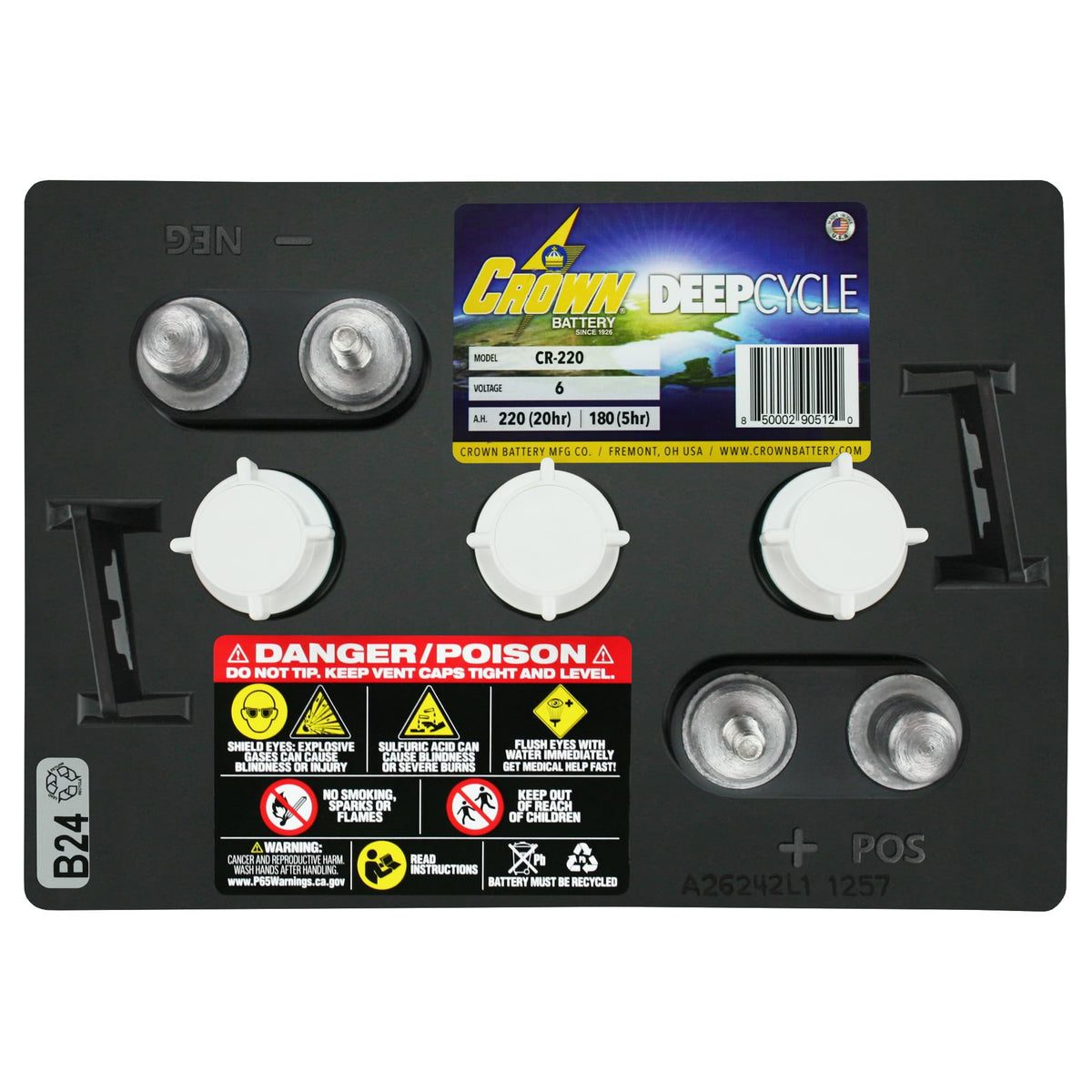 6V 220 AH Battery X4 I2048