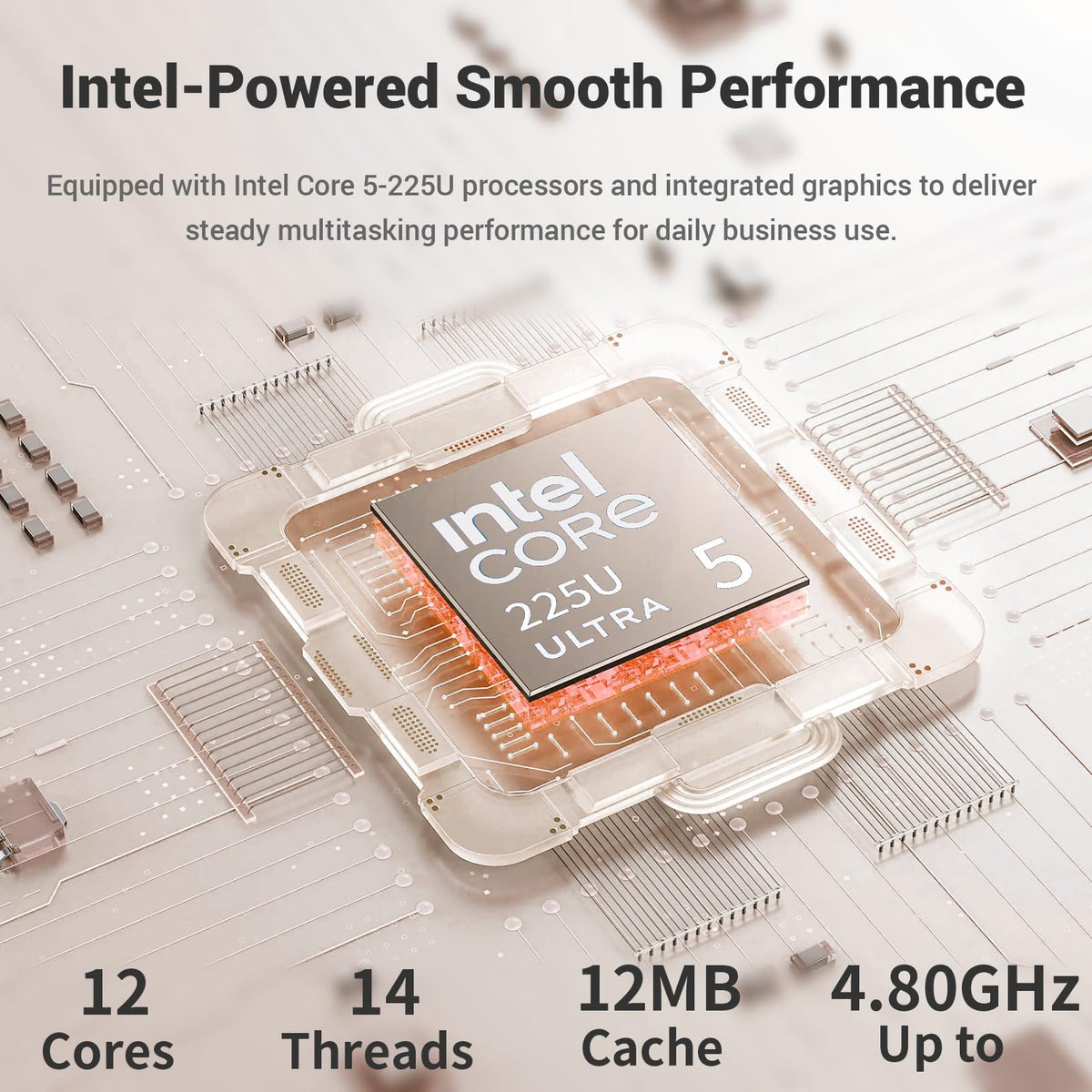 15.6" FHD Touchscreen Intel Core Ultra 5 Laptop A1615