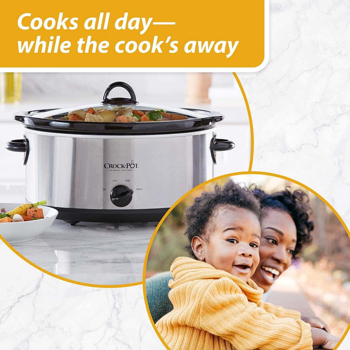 7 Quart and 2 Quart Manual Slow Cooker L358997