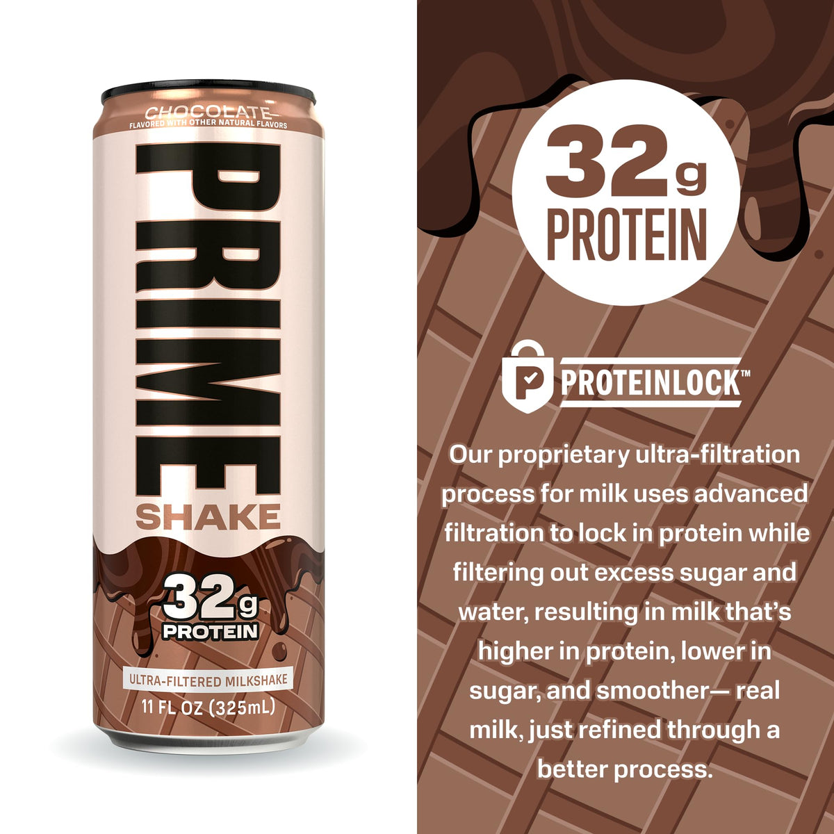 Chocolate 32g Protein Shake, Lactose Free, 11 fl oz, 12 Pack G805644