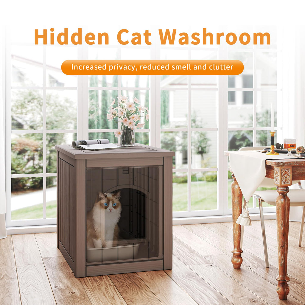 Gray Outdoor Cat House A472892