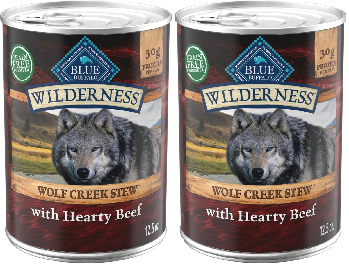 Wet Dog Food, Grain-Free Beef in Gravy, 12.5 oz Cans, Pack of 24 C264