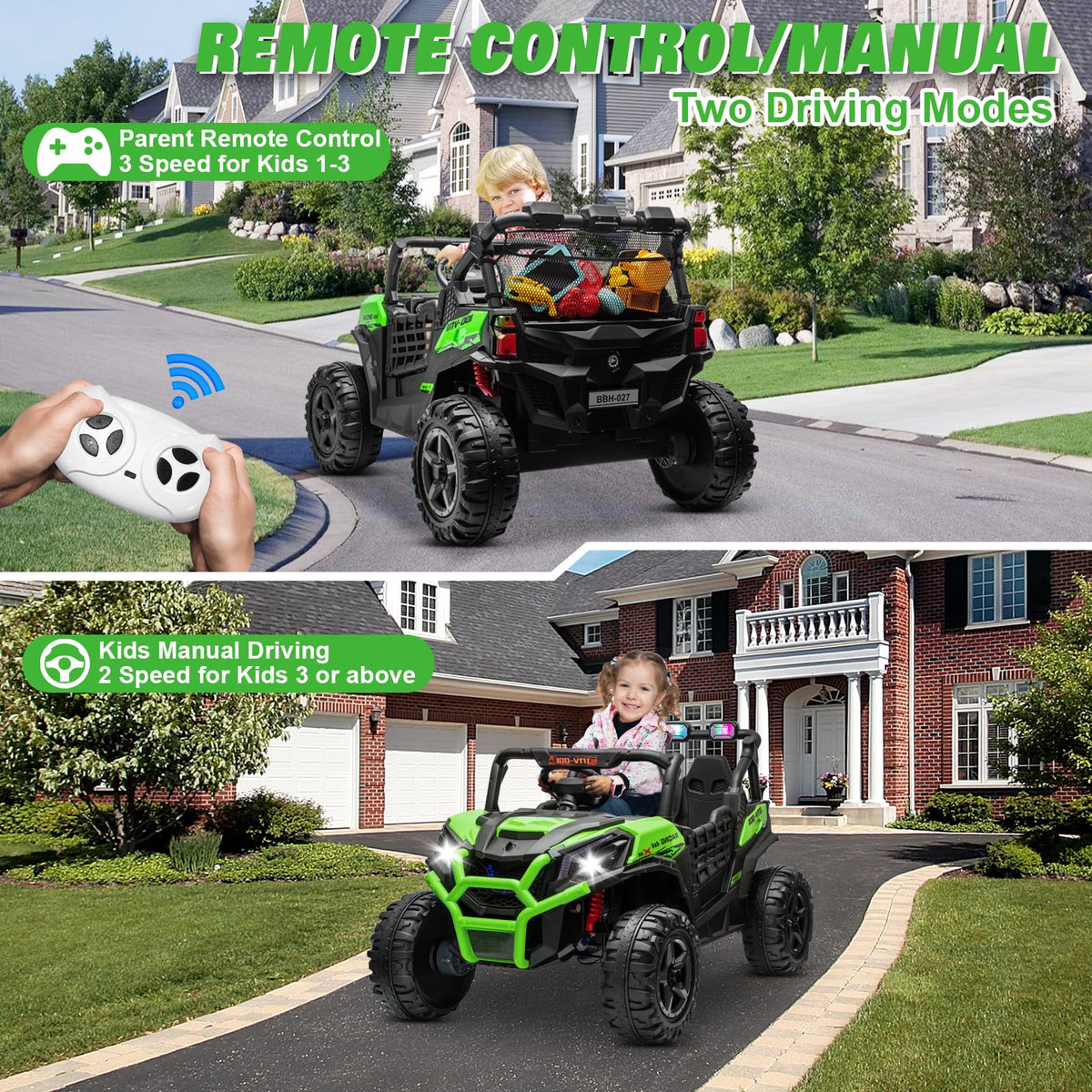 2 Seater 24V Powered Ride on Car with Remote L6374