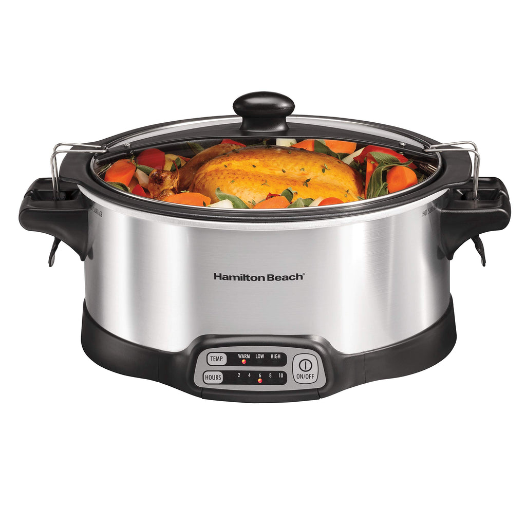 Programmable 6 Quart Slow Cooker with Travel Lid Lock A2122