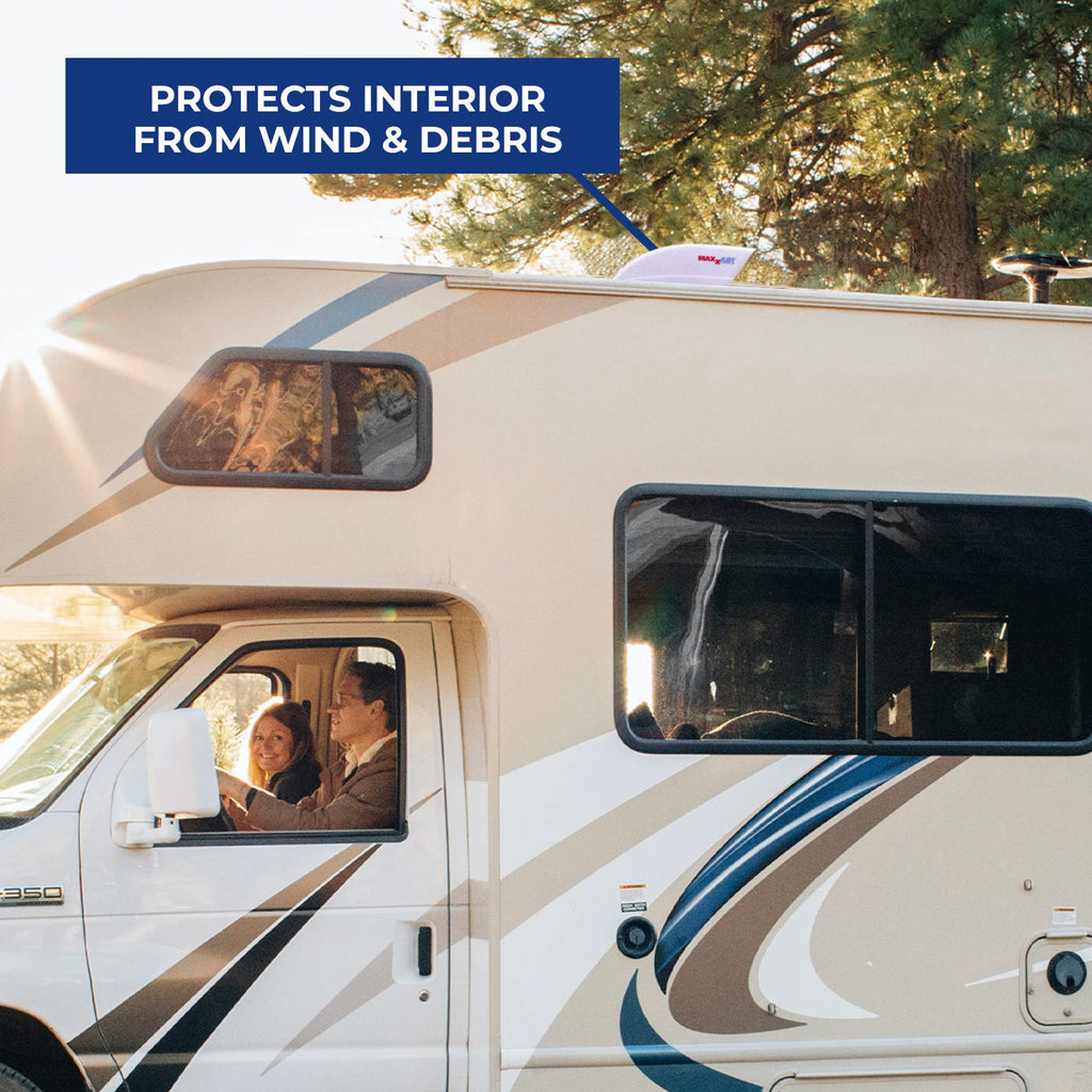 White RV Fan and Vent Cover W3655