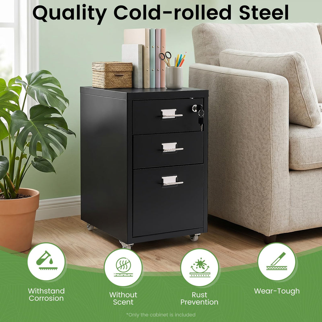 3 Drawer File Cabinet with Lock Q947439