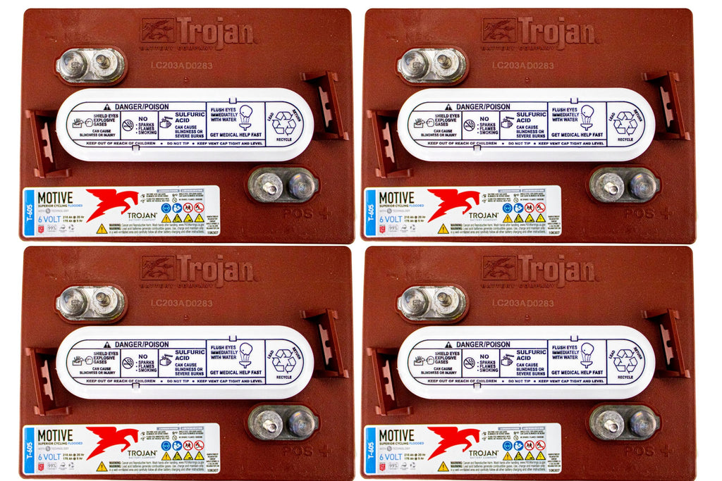 6V Deep-Cycle Flooded Battery 210Ah Pack of 4 F448985