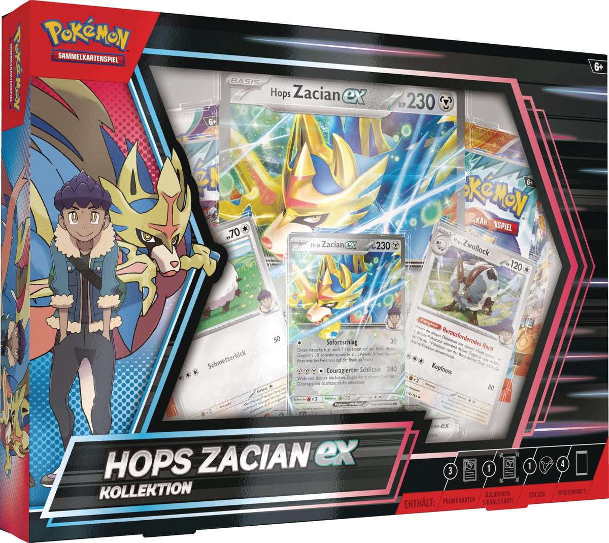 Trading Card Game 3 Holographic Promo Cards 1 Oversized Holographic Card 4 Booster Packs H3499