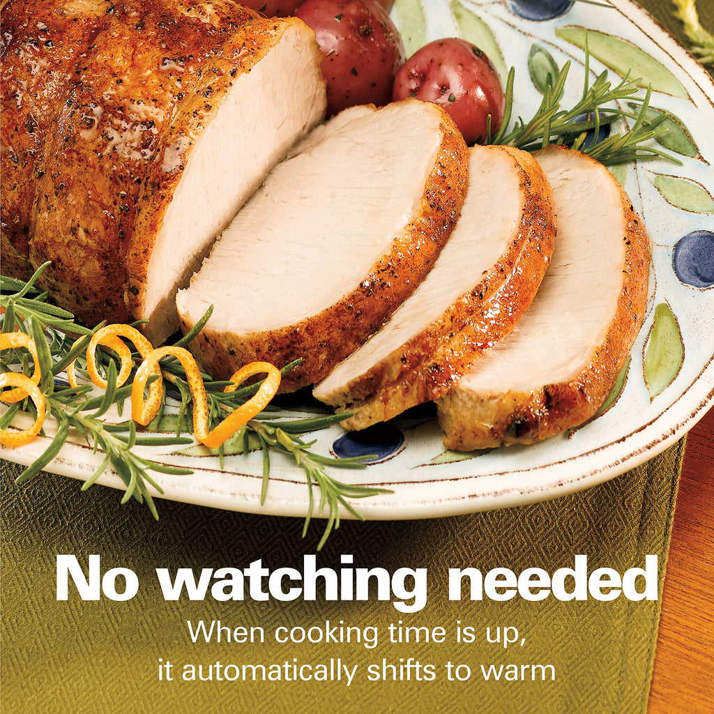 Programmable 6 Quart Slow Cooker with Travel Lid Lock A2122